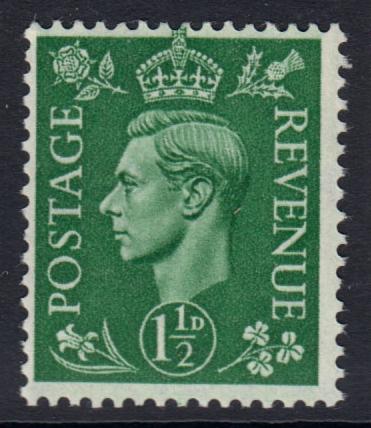 GB KGVI 1950 1.5d Pale Green SG505 Mint Never Hinged MNH UMM