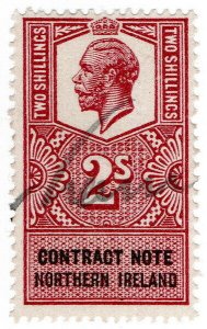 (I.B) George V Revenue : Contract Note (Northern Ireland) 2/-