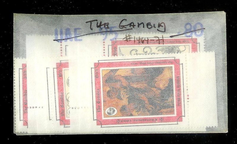 THE GAMBIA Sc#1464-1471 Complete Mint Never Hinged Set