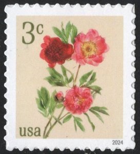 NEW ISSUE: 3¢ Peonies Single (2024) SA