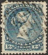 Canada 1868 Queen Victoria Scott 28 used