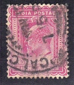 INDIA SCOTT #68 USED 8a  1902-09 SEE SCAN