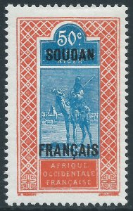 French Sudan, Sc #39, 50c MH