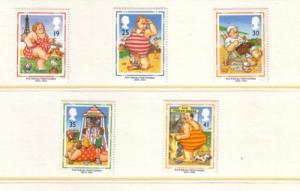 Great Britain Sc 1553-7 1994 Picture Postcards stamp set mint  NH