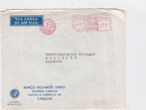 venezuela federal district slogan 1960 cancel stamps cover  Ref 10010