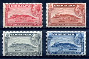 Gibraltar 1931. Complete 'Rock' set of 4. Mint. NH. P13.5 x P14. SG...