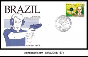 BRAZIL - 1992 SUMMER OLYMPIC BARCELONA SHOOTING - FDC