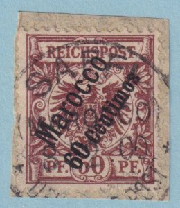 GERMANY OFFICES ABROAD - MOROCCO 6 USED ON PIECE - NO FAULTS VERY FINE! - SIA