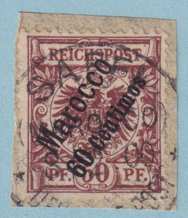 GERMANY OFFICES ABROAD - MOROCCO 6 USED ON PIECE - NO FAULTS VERY FINE! - SIA