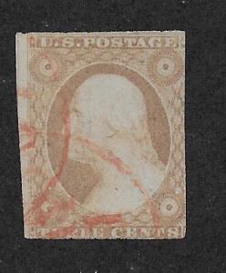 UNITED STATES SC# 11A RED CANCEL AVG/U