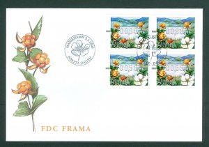 Aland. FDC 2005 Frama. Cloudberry 00.50-55-60-80