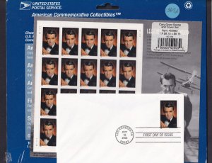 Scott #3692 Cary Grant Sheet of 20 Stamps w/FDC - Sealed Blue PC#1