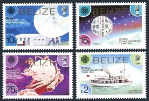 Belize 685-688, MNH. Mi 715-718. World Communication Year WCY-1983. UPU, Boat.