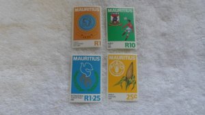 MAURITIUS 1986INTERNATIONAL EVENTS COM. SET OF 4 STAMPS SC# 634- 37 MAV