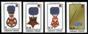 SOLOMON ISLANDS SG1046/9 2003 MEDLES OF HONOR MNH