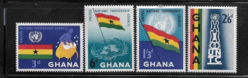 GHANA, 67-70, MNH, FLAG IN ORIGINAL COLOR