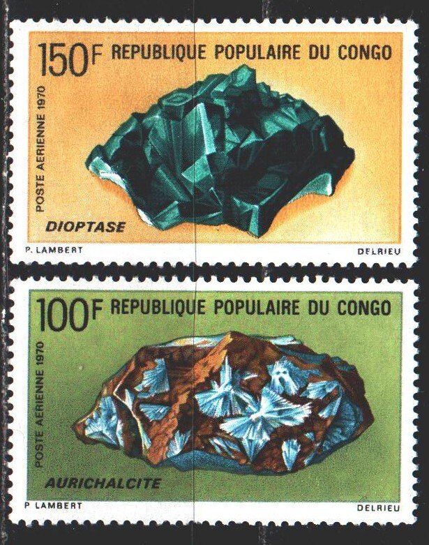 Brazzaville. 1970. 230-31. Minerals, geology. MNH.