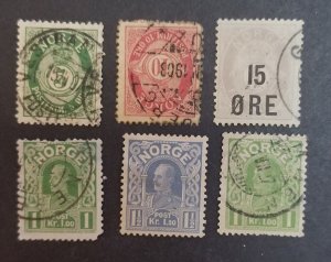 NORWAY Vintage Used Stamp Lot T4720