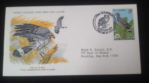 EL)1978 GAMBIA, WORLD WILDLIFE FUND, WWF, ABUKO NATURE RESERVE, AFRICAN FALCON,