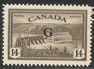 Canada 1950 Official G overprint MNH Scott cat.# O22