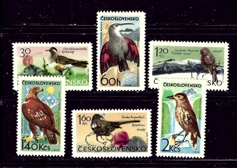 Czechoslovakia 1339-44 MLH 1965 Birds