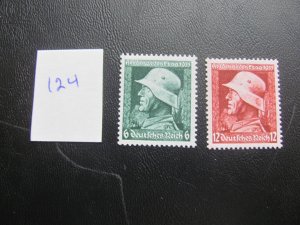 Germany 1935 MNH 452-453  SET XF 20 EUROS (124)