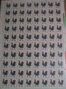 ​CHINA STAMP-1981-SC#1647- YEAR OF THE LOVELY ROOSTER-MNH FULL STAMP SHEET-T58