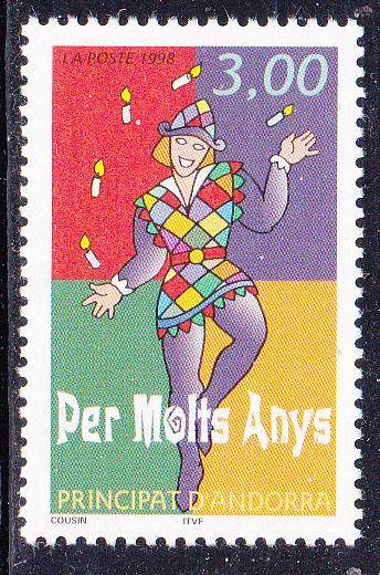 Andorra-French 489 MNH 1998 Happy Anniversary