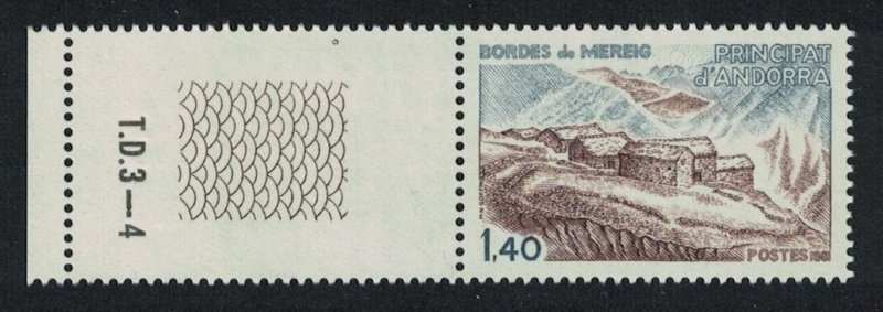 Andorra Fr. Architecture Coin Label Control Number 1981 MNH SG#F310 MI#312