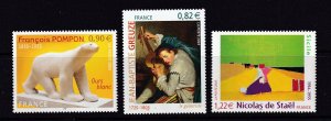 France 2005 - Art Series  - MNH set # 3098-3100