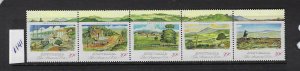 AUSTRALIA SCOTT #1141 1989 COLONIAL AUSTRALIA STRIP OF 5  - MINT NEVER HINGED