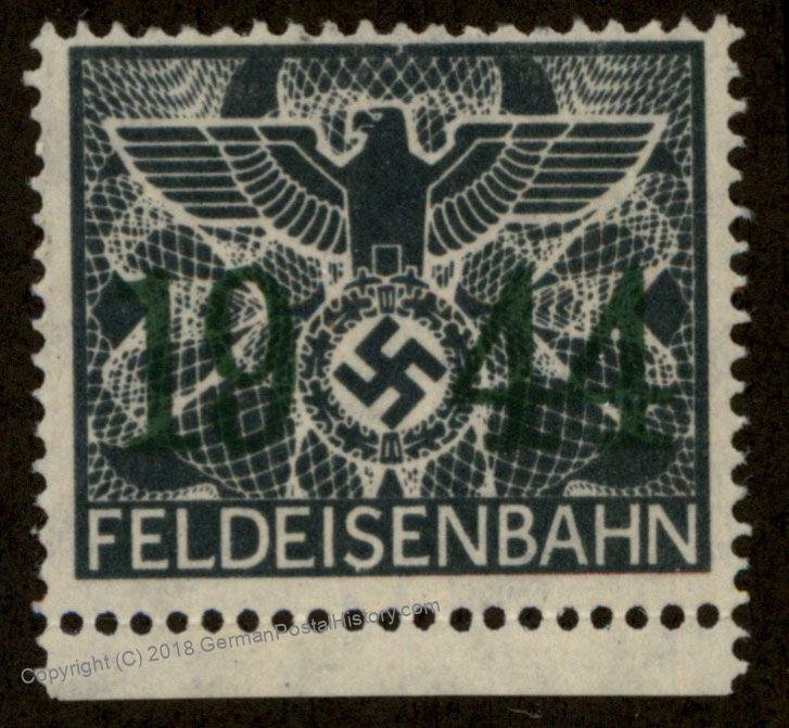 Germany 1944 GGov Poland MNG Feldeisenbahn Fee Stamp 92862