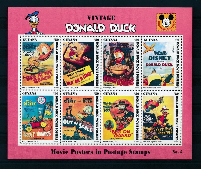 [25061] Guyana 1993 Disney Movies Donald Duck MNH