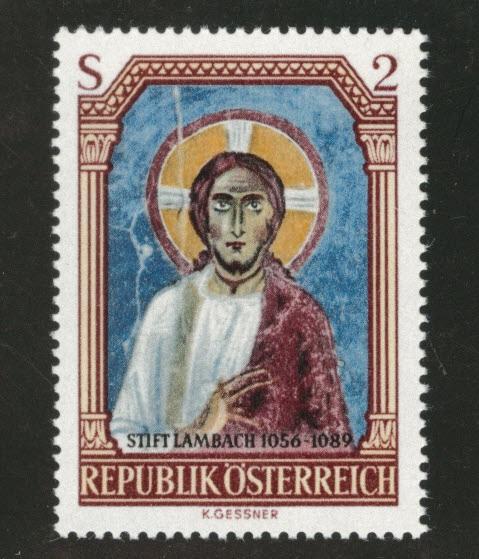 Austria Scott 798 MH* 1967 Romanesque  Religious frescoe