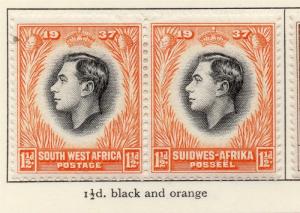 South West Africa 1937 Early Issue Fine Mint Hinged 1.5d. 217402