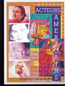 1999 AMERICAN ACTORS Souvenir Sheet MNH Madagascar - E35