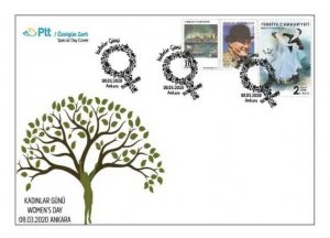 TURKEY 2020 (SDC) - WOMEN’S DAY, ATATURK, DANCE, TREE, WOMAN, WOMEN