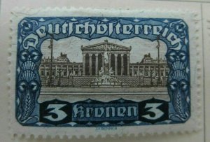 German Austria 1919 3k Perf. 12 1/2 Fine MH* A16P31F321-