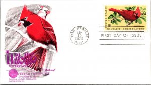 FDC 1972 SC #1467a Fleetwood Cachet Cardinal - Warm Springs GA - Single - F78384