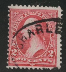 USA Scott 252 Used 1894 Washington type III stamp