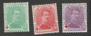 Belgium B25-B27   Mint  SC: $13.35