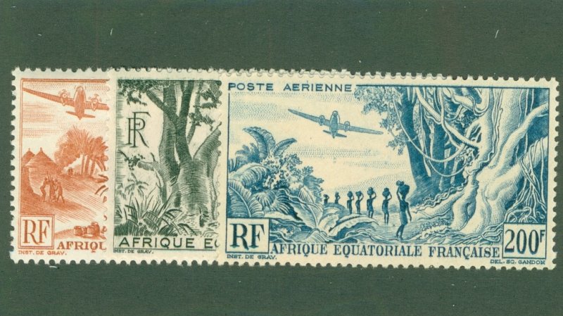 FRENCH EQUATORIAL AFRICA C31-33 MH CV $20.75 BIN $10.25