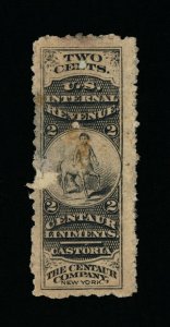 GENUINE SCOTT #RS51d PRIVATE DIE CENTAUR CO. MEDICINE ON WMK-191R PAPER #14326