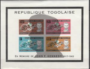 Togo #C41z MNH Silhouette Sheet  CV $25.00 (A8479L)