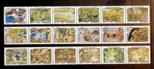 HONDURAS Sc C905-7 NH 3 STRIPS OF 1993 - DEPARTMENTS - LOCAL LIFE - (CT5)