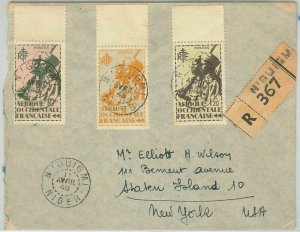 45130 - AOF MAURITANIA / NIGER - POSTAL HISTORY: REGISTERED COVER from Tessaoua 