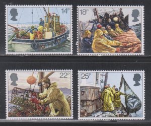 Great Britain,  Fishermen’s Year (SC# 956-959) MNH SET