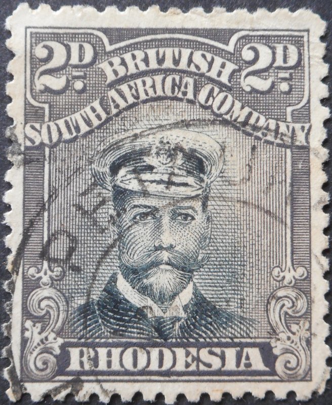 Rhodesia Admiral Die IIIB 2d with PETAUKE (DC) postmark