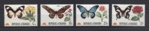 Biafra Butterflies 1968 Mi#27-30 MNH