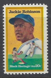 United States, Scott #2016; 20c Jackie Robinson, MNH